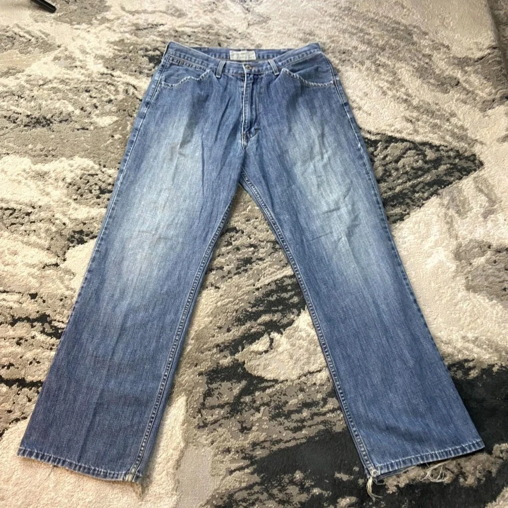 Vintage Y2K American Eagle Outfitters Supply Co Jeans 31x30 Blue Denim Baggy‎
